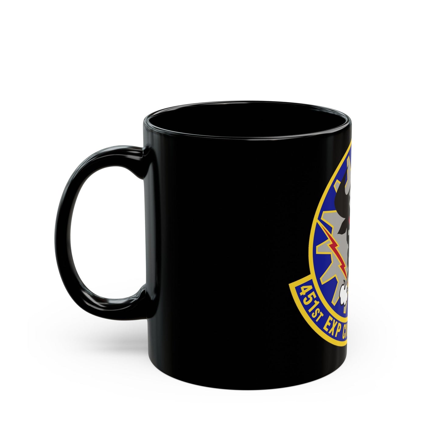 451st Expeditionary Civil Engineer Squadron (U.S. Air Force) Black Coffee Mug-The Sticker Space