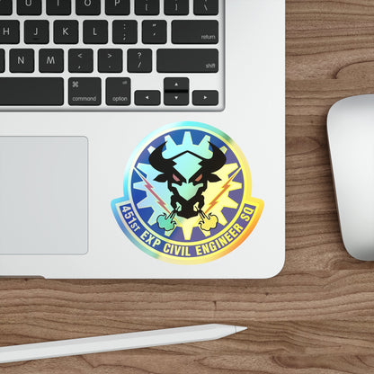 451st Expeditionary Civil Engineer Squadron (U.S. Air Force) Holographic STICKER Die-Cut Vinyl Decal-The Sticker Space