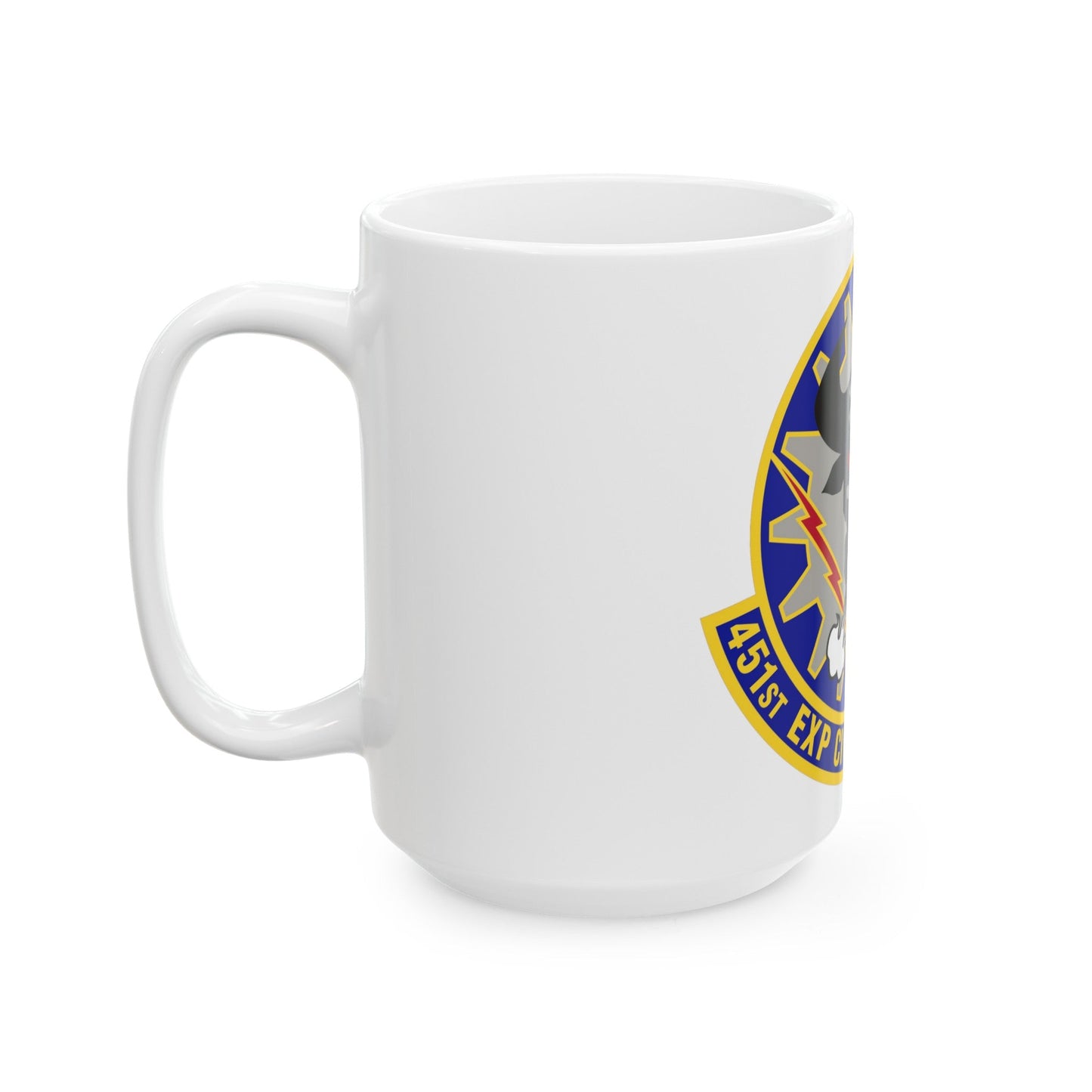 451st Expeditionary Civil Engineer Squadron (U.S. Air Force) White Coffee Mug-The Sticker Space