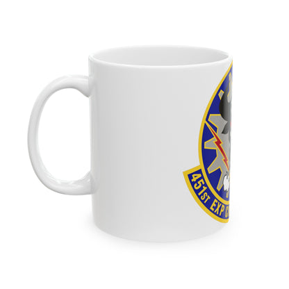 451st Expeditionary Civil Engineer Squadron (U.S. Air Force) White Coffee Mug-The Sticker Space