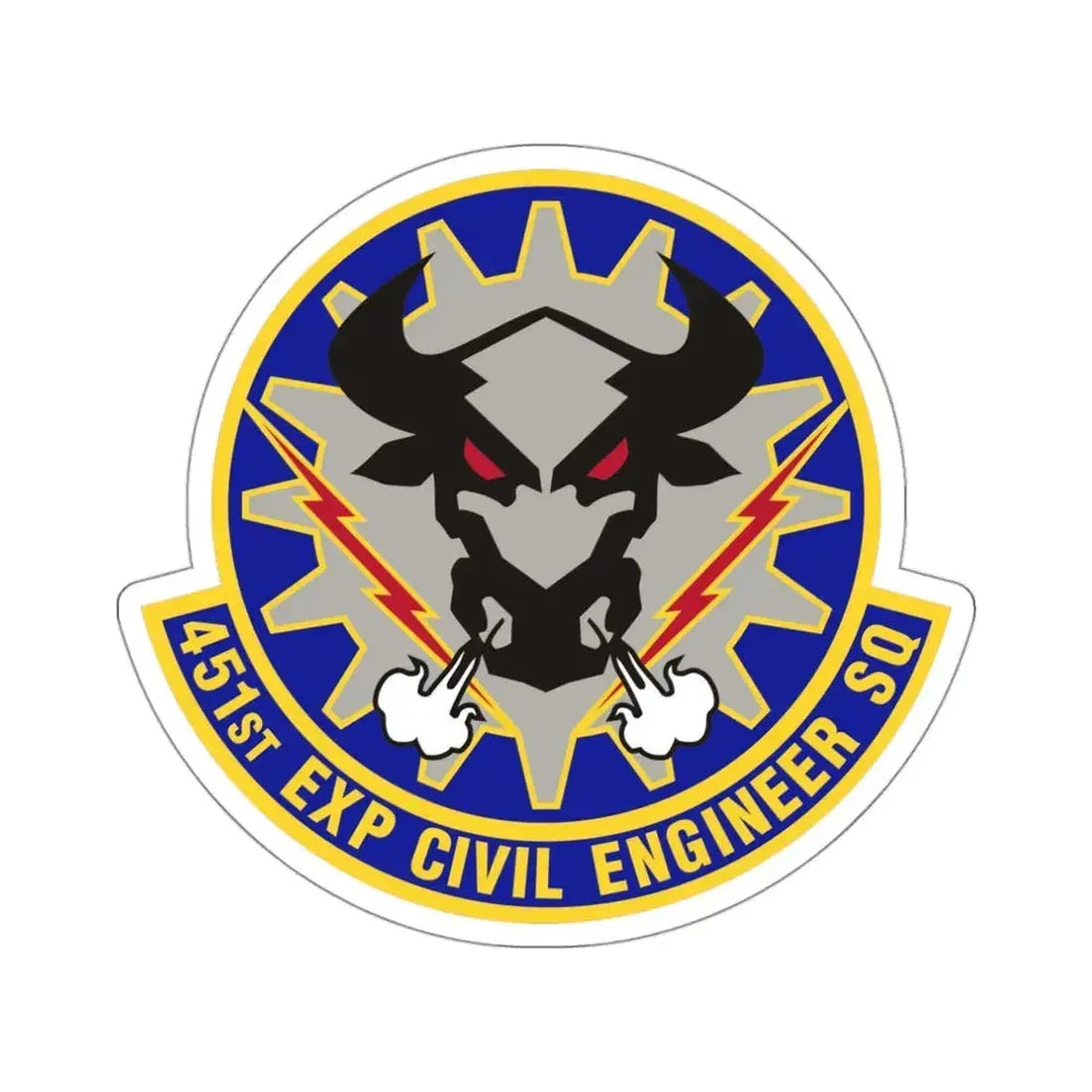451st Expeditionary Civil Engineer Squadron (U.S. Air Force) STICKER Vinyl Die-Cut Decal - The Sticker Space