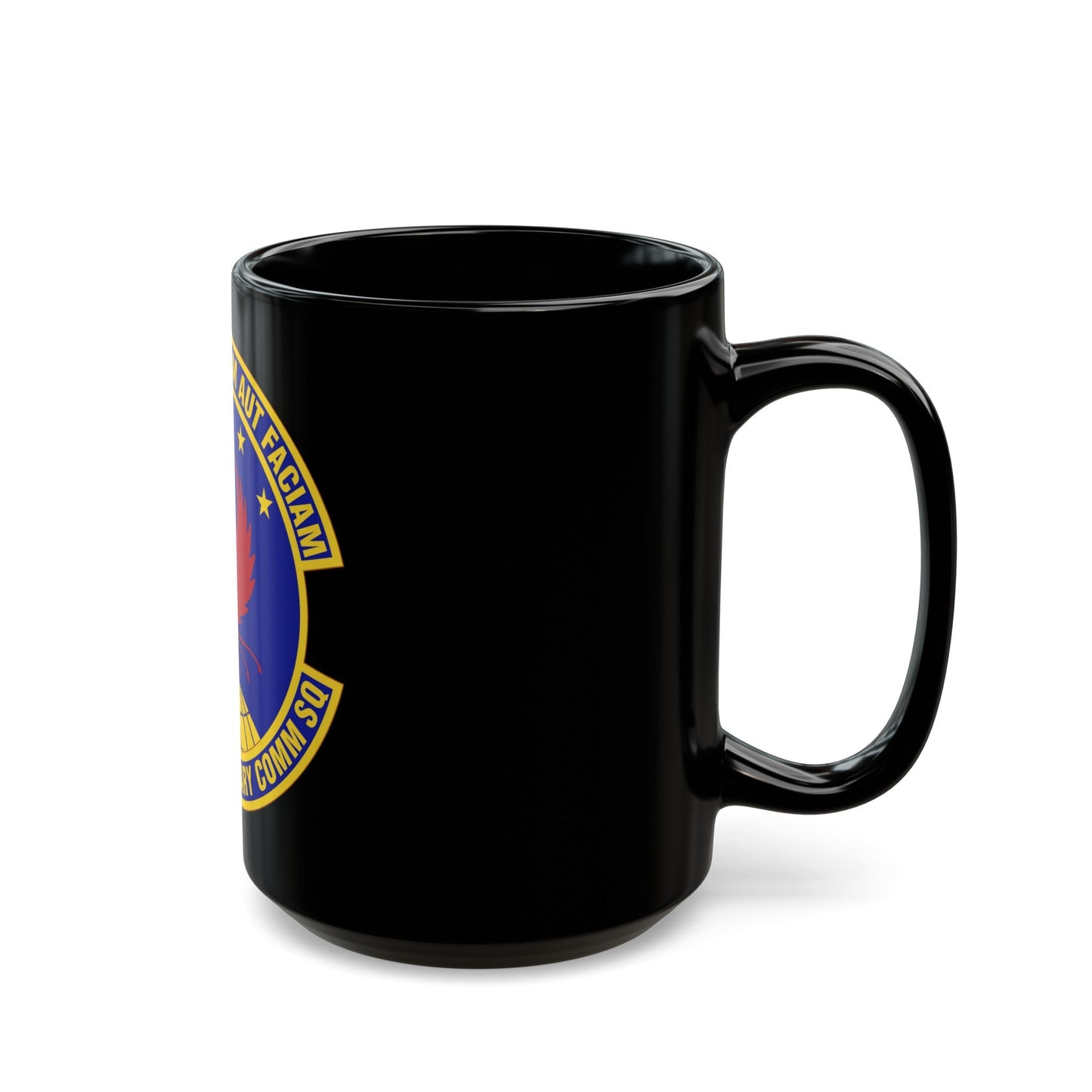 451st Expeditionary Communications Squadron (U.S. Air Force) Black Coffee Mug-The Sticker Space