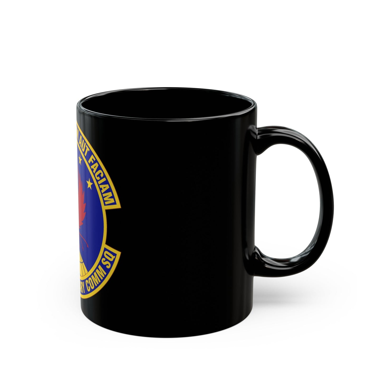 451st Expeditionary Communications Squadron (U.S. Air Force) Black Coffee Mug-The Sticker Space