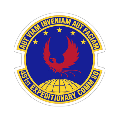 451st Expeditionary Communications Squadron (U.S. Air Force) STICKER Vinyl Die-Cut Decal-White-The Sticker Space