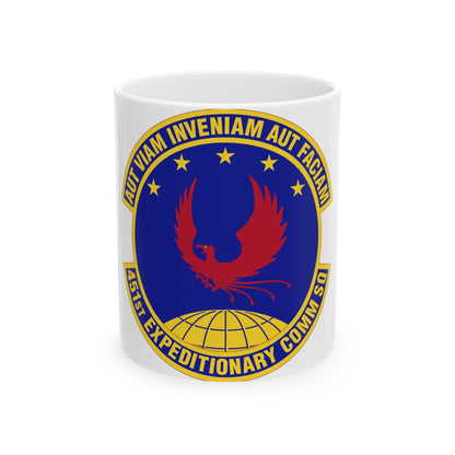 451st Expeditionary Communications Squadron (U.S. Air Force) White Coffee Mug-11oz-The Sticker Space