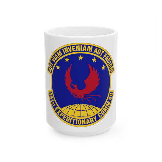 451st Expeditionary Communications Squadron (U.S. Air Force) White Coffee Mug-15oz-The Sticker Space