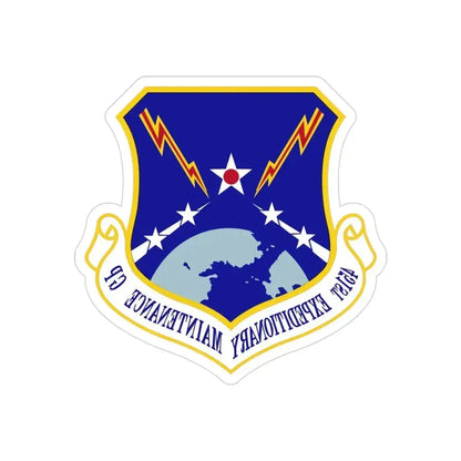 451st Expeditionary Maintenance Group (U.S. Air Force) REVERSE PRINT Transparent Die-Cut STICKER 3 Inch Die-Cut Transparent - The Sticker Space