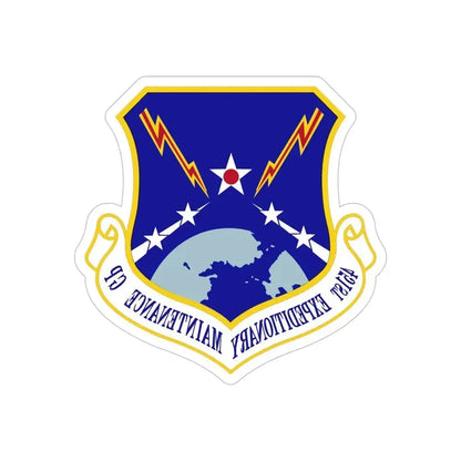 451st Expeditionary Maintenance Group (U.S. Air Force) REVERSE PRINT Transparent Die-Cut STICKER 6 Inch Die-Cut Transparent - The Sticker Space
