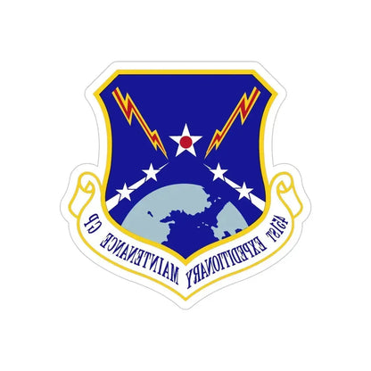 451st Expeditionary Maintenance Group (U.S. Air Force) REVERSE PRINT Transparent Die-Cut STICKER - The Sticker Space