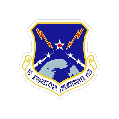 451st Expeditionary Maintenance Group (U.S. Air Force) REVERSE PRINT Transparent Die-Cut STICKER - The Sticker Space
