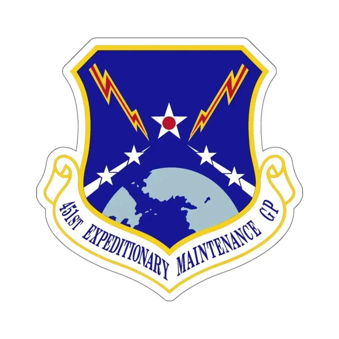 451st Expeditionary Maintenance Group (U.S. Air Force) STICKER Vinyl Die-Cut Decal 5 Inch - The Sticker Space