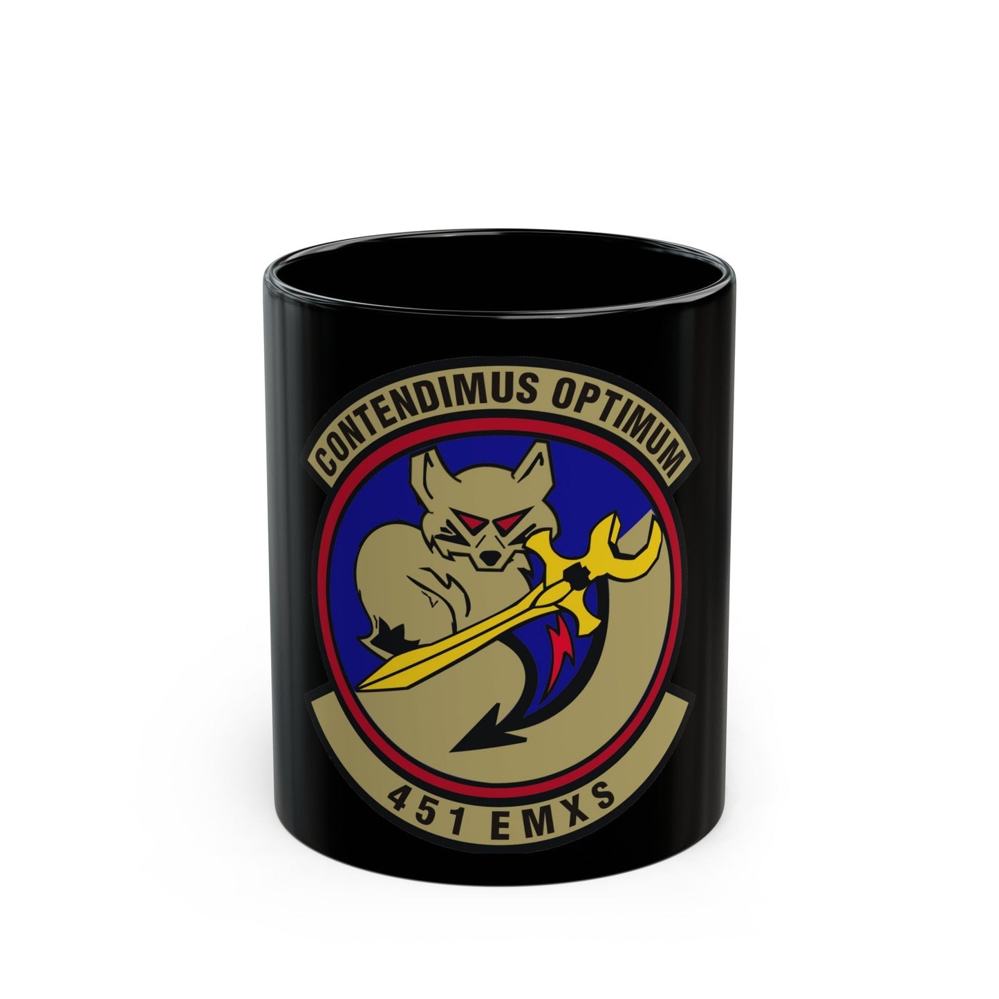 451st Expeditionary Maintenance Squadron (U.S. Air Force) Black Coffee Mug-11oz-The Sticker Space