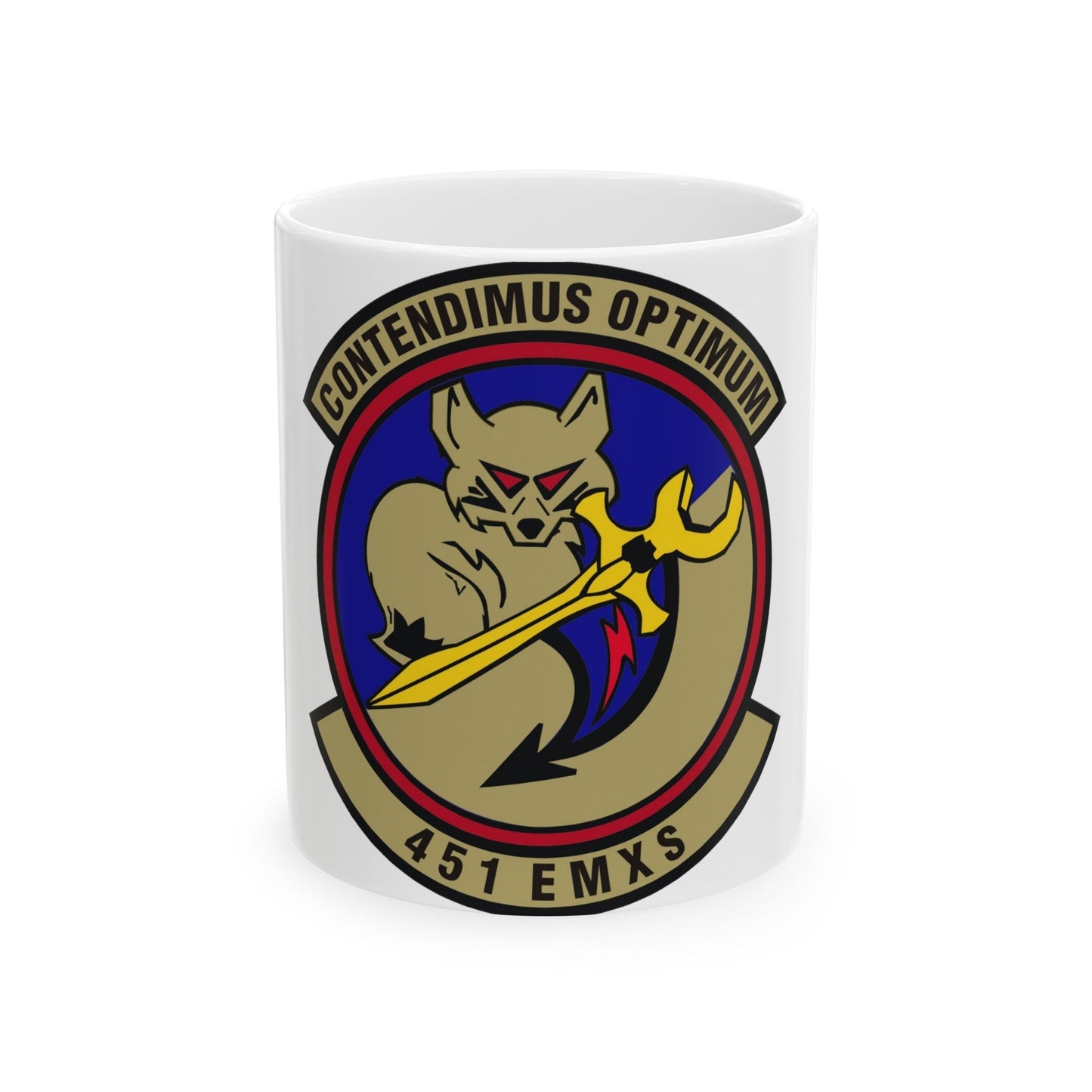 451st Expeditionary Maintenance Squadron (U.S. Air Force) White Coffee Mug-11oz-The Sticker Space