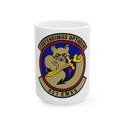 451st Expeditionary Maintenance Squadron (U.S. Air Force) White Coffee Mug-15oz-The Sticker Space