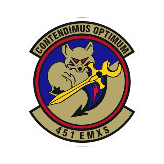 451st Expeditionary Maintenance Squadron (U.S. Air Force) STICKER Vinyl Kiss-Cut Decal 2 Inch White - The Sticker Space