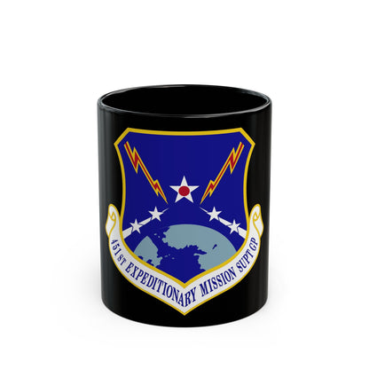 451st Expeditionary Mission Support Group (U.S. Air Force) Black Coffee Mug-11oz-The Sticker Space