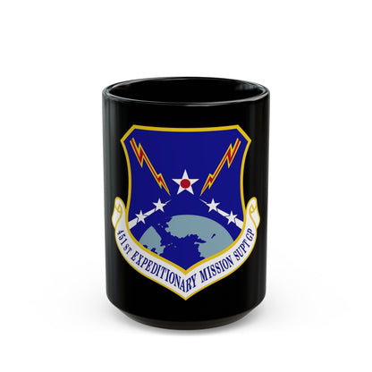 451st Expeditionary Mission Support Group (U.S. Air Force) Black Coffee Mug-15oz-The Sticker Space