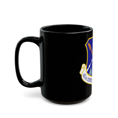 451st Expeditionary Mission Support Group (U.S. Air Force) Black Coffee Mug-The Sticker Space