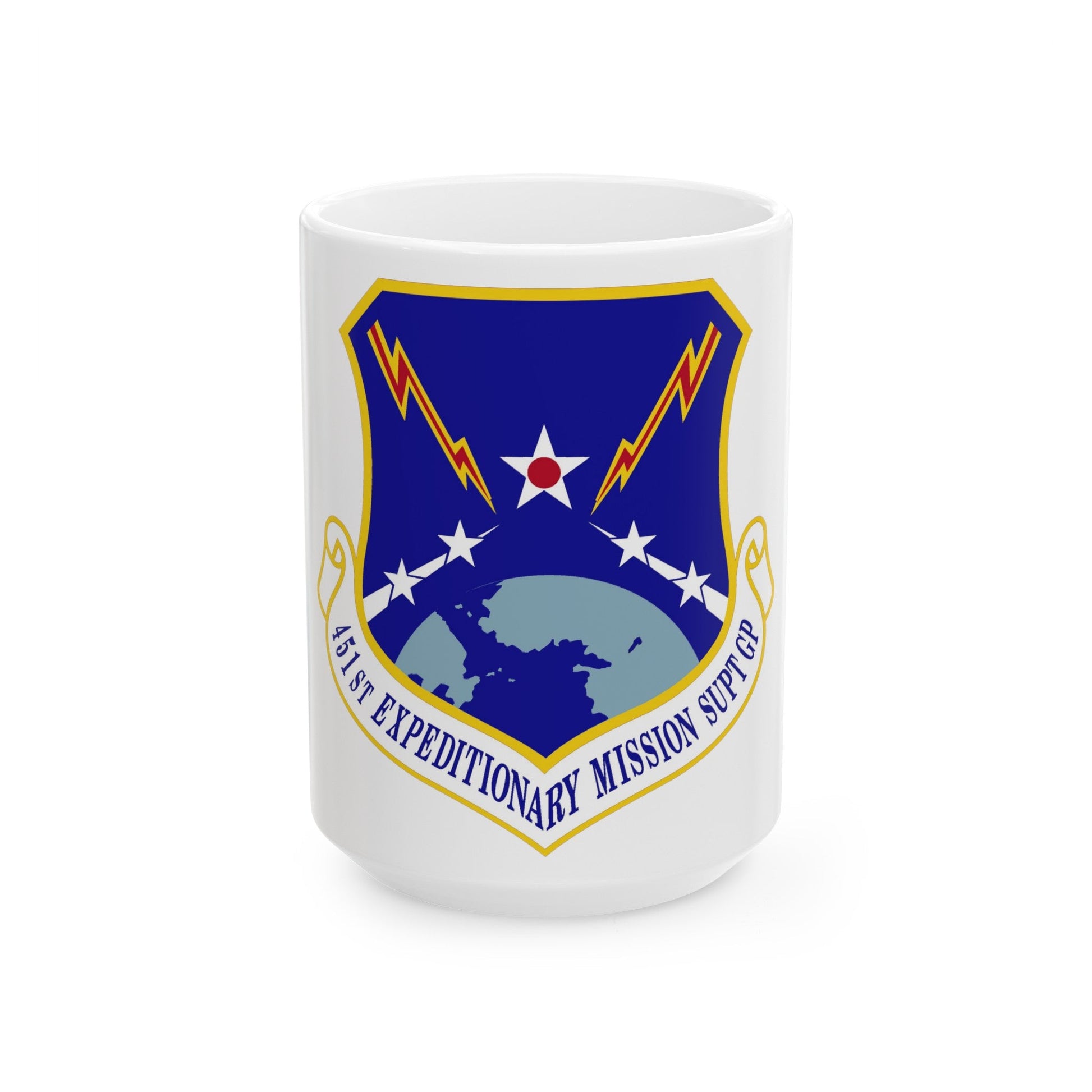 451st Expeditionary Mission Support Group (U.S. Air Force) White Coffee Mug-15oz-The Sticker Space