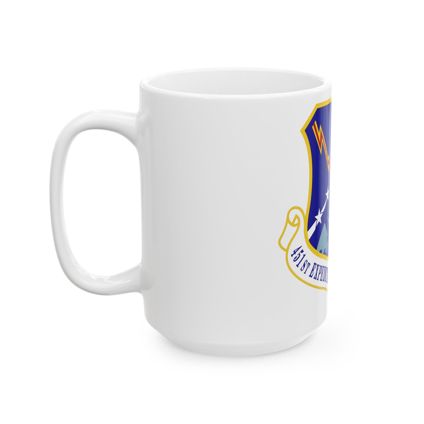 451st Expeditionary Mission Support Group (U.S. Air Force) White Coffee Mug-The Sticker Space