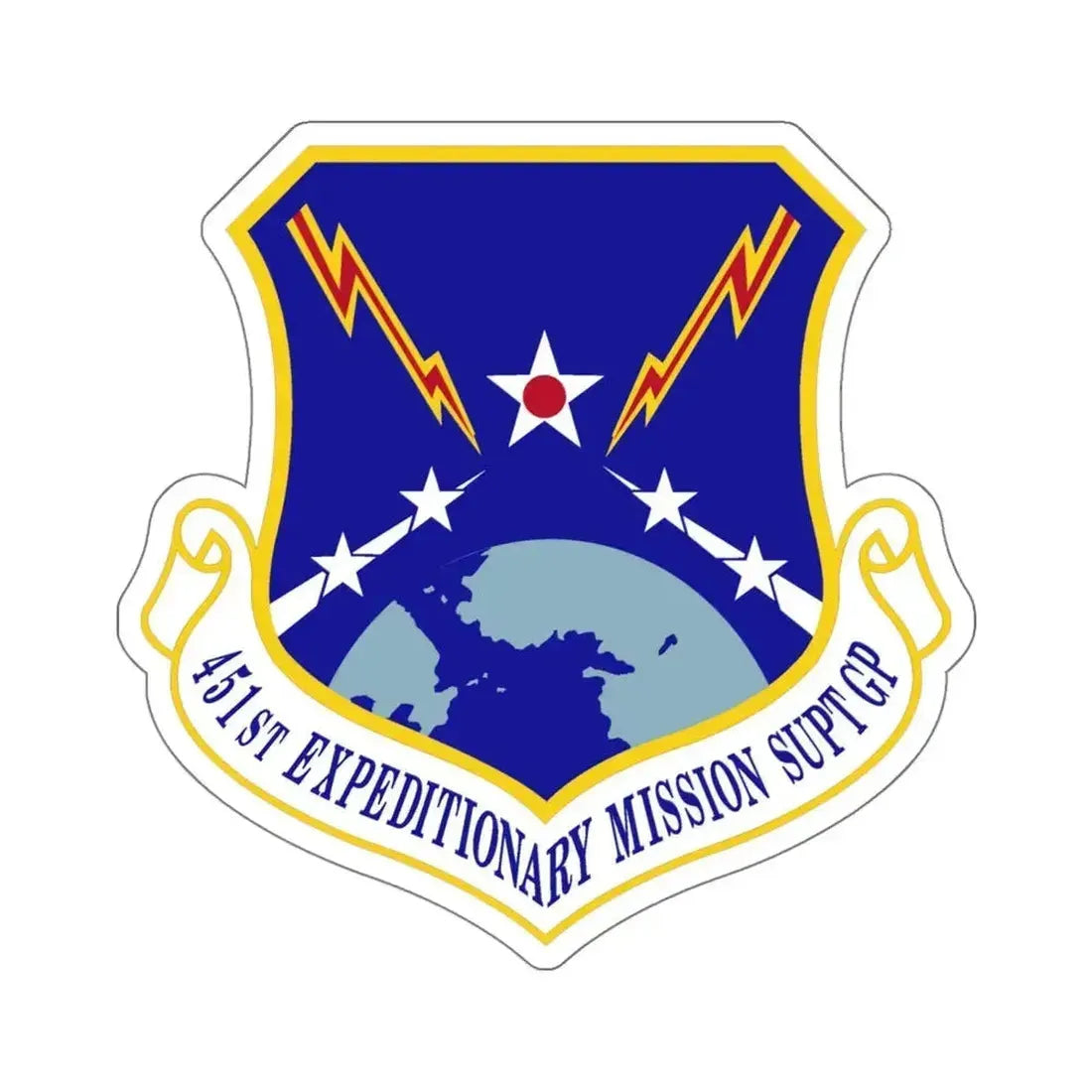 451st Expeditionary Mission Support Group (U.S. Air Force) STICKER Vinyl Die-Cut Decal 4 Inch - The Sticker Space