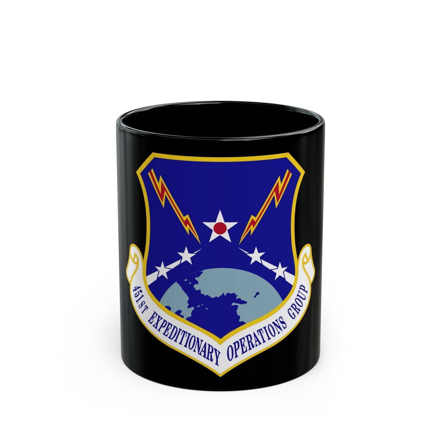 451st Expeditionary Operations Group (U.S. Air Force) Black Coffee Mug-11oz-The Sticker Space