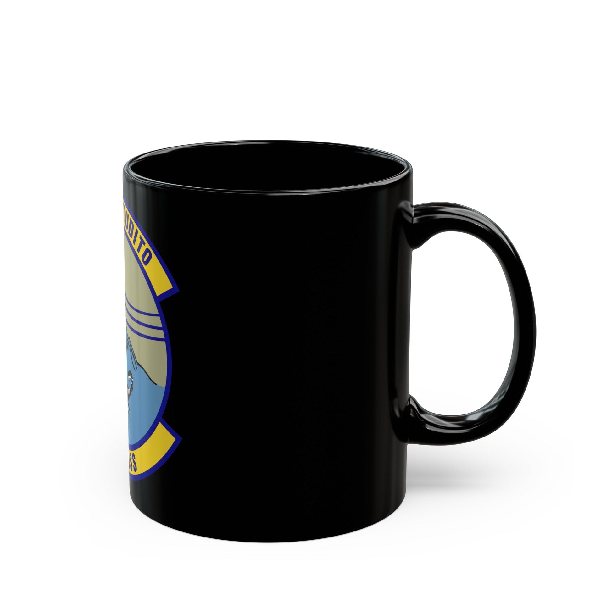 451st Expeditionary Operations Support Squadron (U.S. Air Force) Black Coffee Mug-The Sticker Space