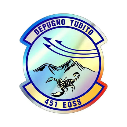 451st Expeditionary Operations Support Squadron (U.S. Air Force) Holographic STICKER Die-Cut Vinyl Decal 6 Inch - The Sticker Space