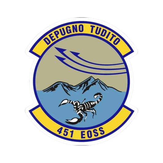 451st Expeditionary Operations Support Squadron (U.S. Air Force) STICKER Vinyl Kiss-Cut Decal 2 Inch White - The Sticker Space