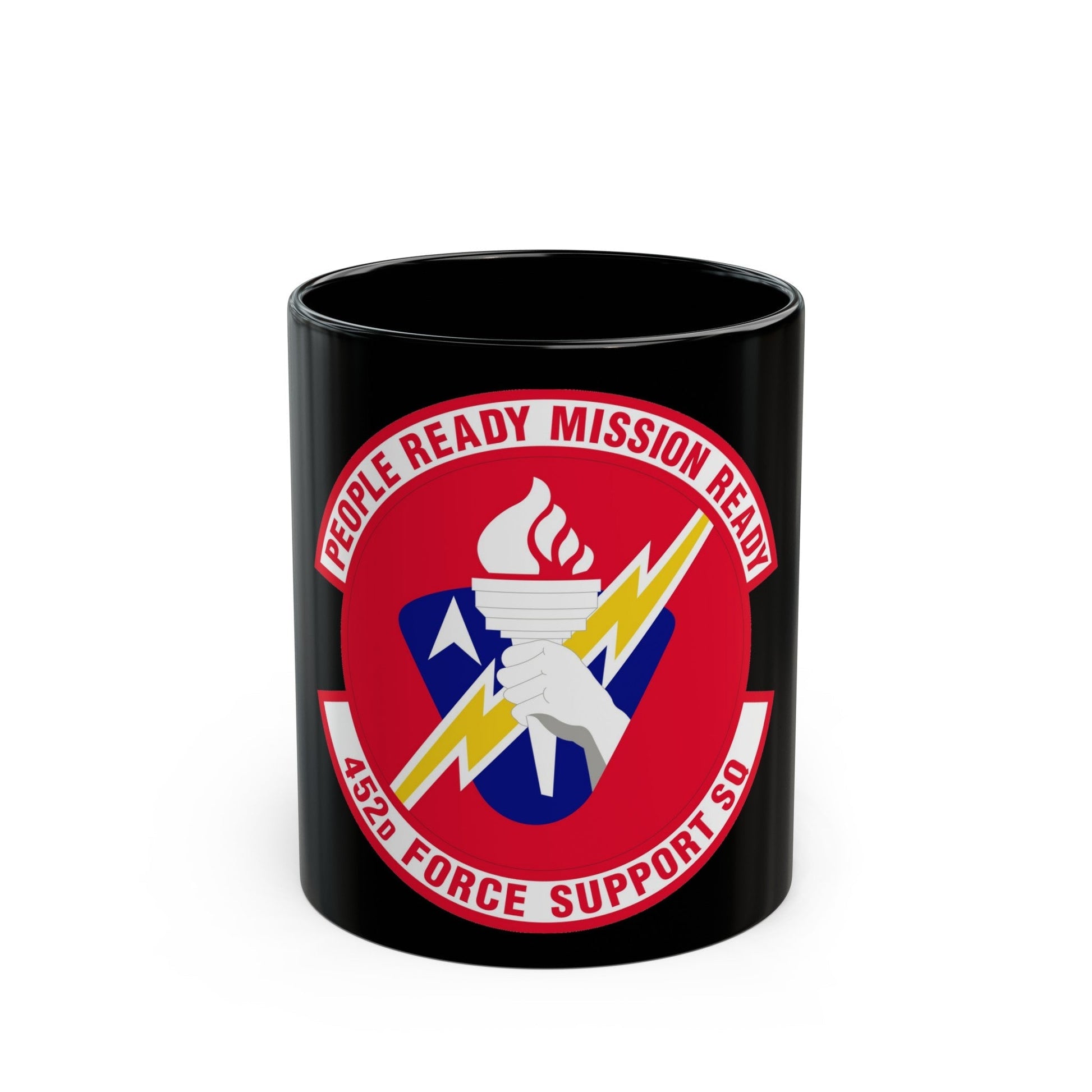 452 Force Support Squadron AFRC (U.S. Air Force) Black Coffee Mug-11oz-The Sticker Space