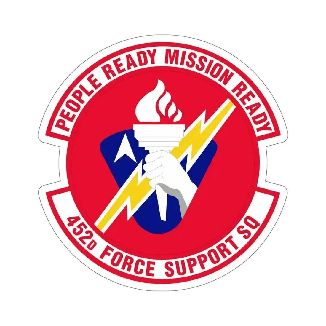 452 Force Support Squadron AFRC (U.S. Air Force) STICKER Vinyl Die-Cut Decal 6 Inch - The Sticker Space