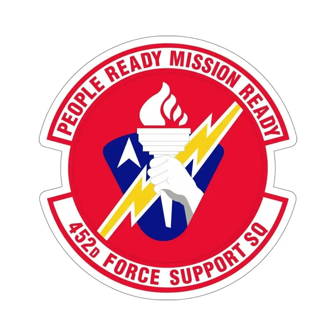 452 Force Support Squadron AFRC (U.S. Air Force) STICKER Vinyl Die-Cut Decal - The Sticker Space
