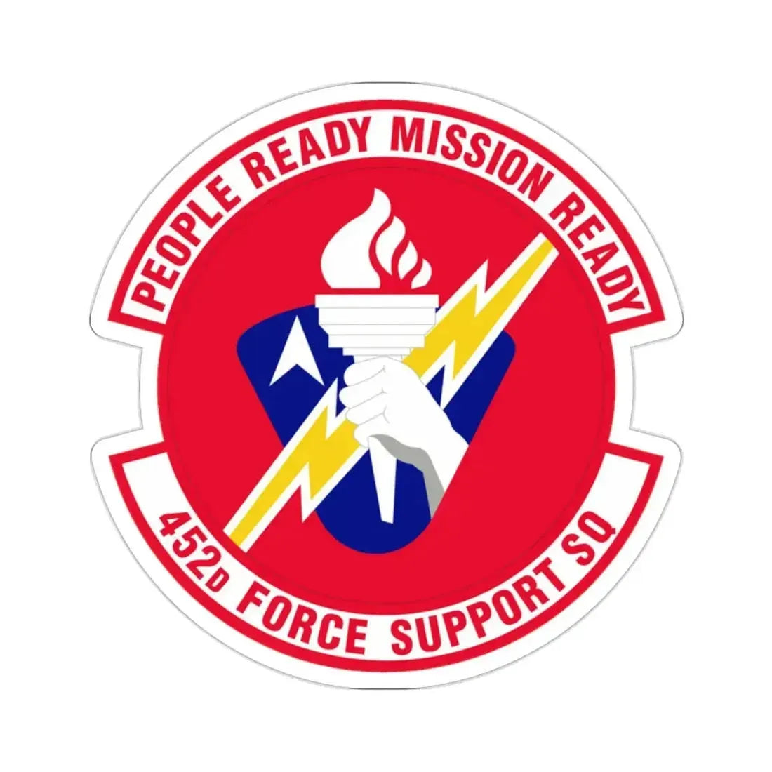 452 Force Support Squadron AFRC (U.S. Air Force) STICKER Vinyl Die-Cut Decal - The Sticker Space