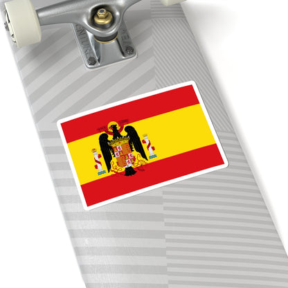 Flag of Spain 1945-1977 (Spain) STICKER Vinyl Kiss-Cut Decal