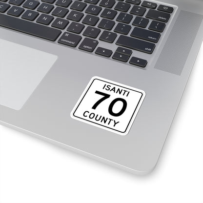 Isanti County 70 MN (Minnesota) (Road Sign) STICKER Vinyl Kiss-Cut Decal