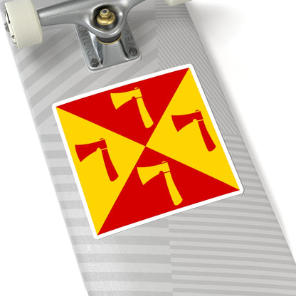 Slokhyni flag (Ukraine) STICKER Vinyl Kiss-Cut Decal