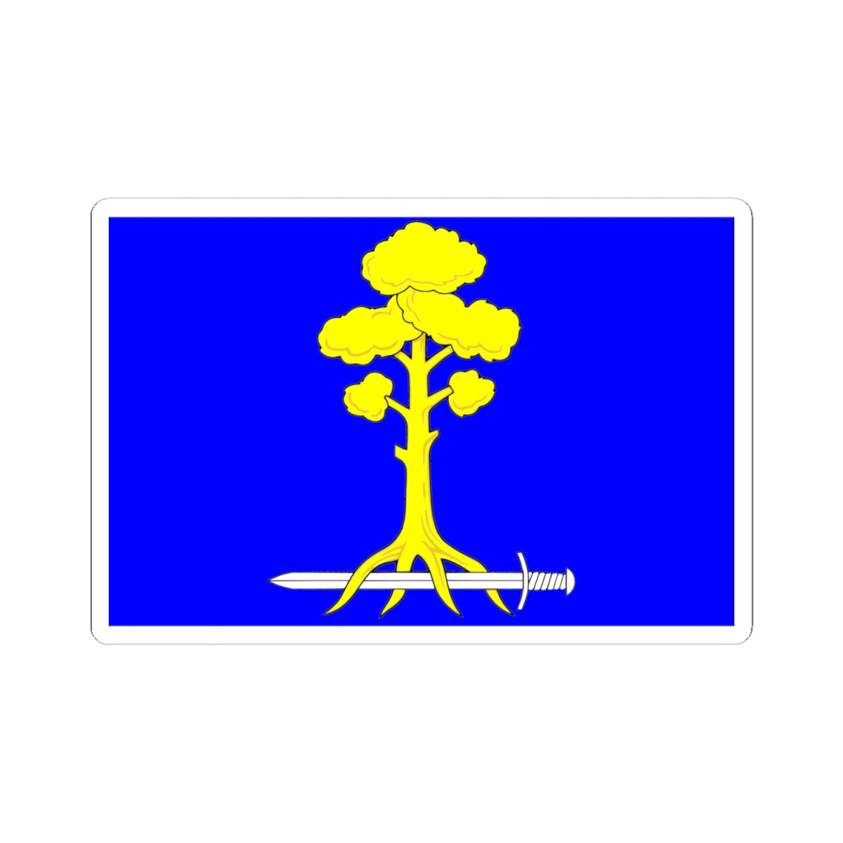 Flag Sertolovo Leningrad oblast (Russia) STICKER Vinyl Kiss-Cut Decal