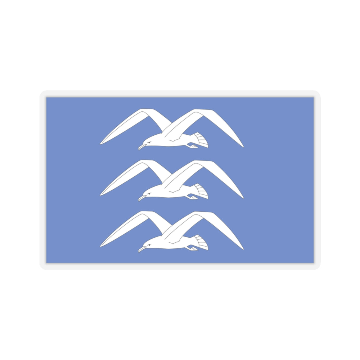 Flag of Haugesund Rogaland Norway - STICKER Vinyl Kiss-Cut Decal