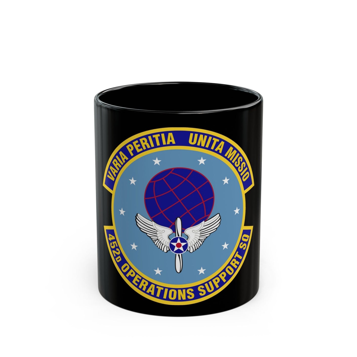 452d Operations Support Squadron (U.S. Air Force) Black Coffee Mug-11oz-The Sticker Space