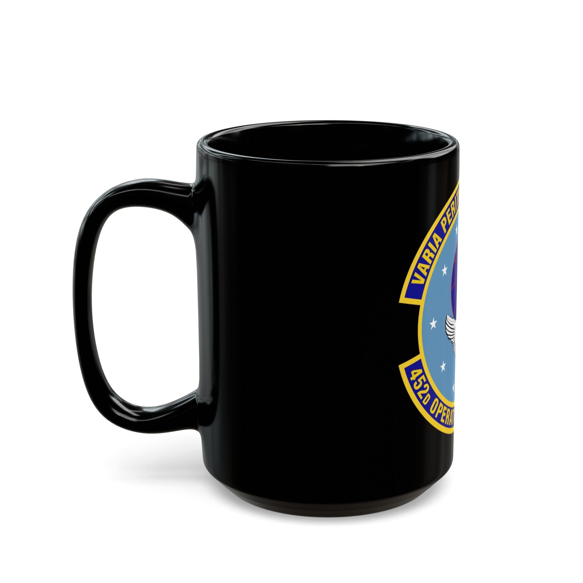 452d Operations Support Squadron (U.S. Air Force) Black Coffee Mug-The Sticker Space