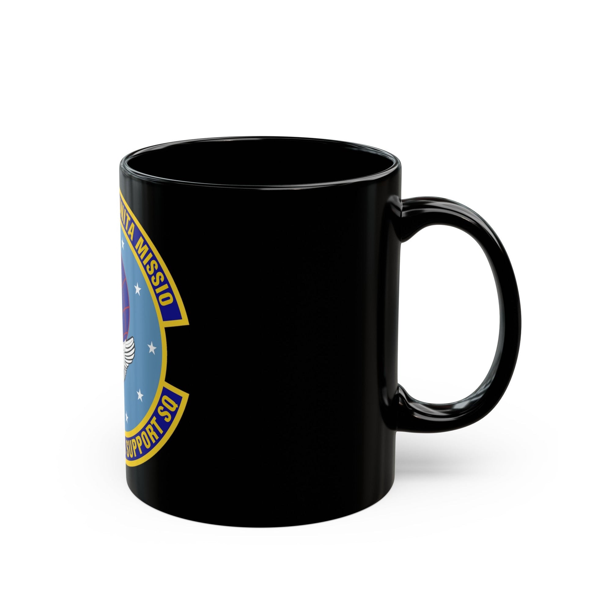 452d Operations Support Squadron (U.S. Air Force) Black Coffee Mug-The Sticker Space