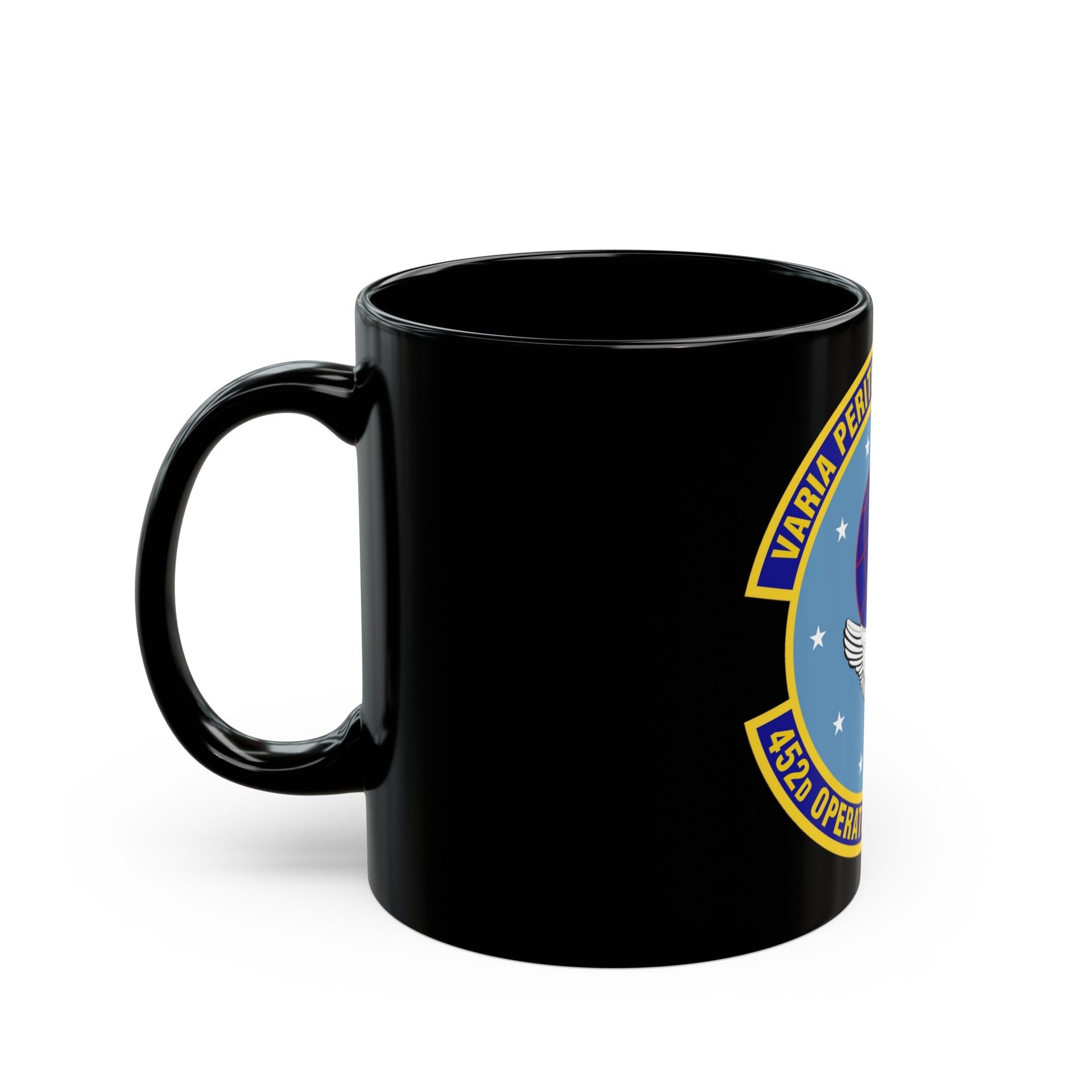 452d Operations Support Squadron (U.S. Air Force) Black Coffee Mug-The Sticker Space