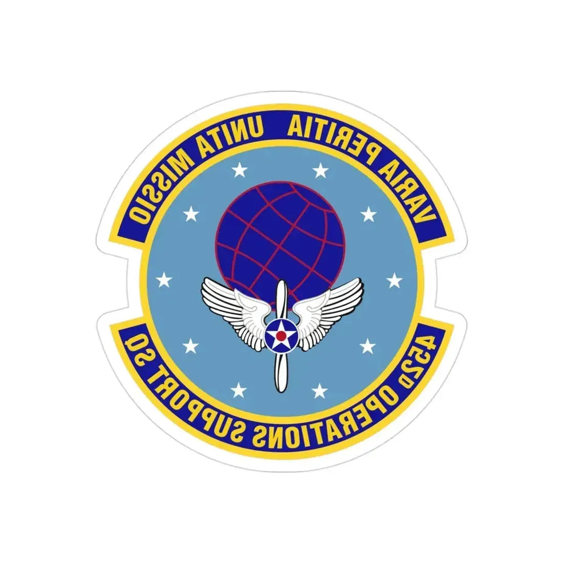 452d Operations Support Squadron (U.S. Air Force) REVERSE PRINT Transparent Die-Cut STICKER - The Sticker Space