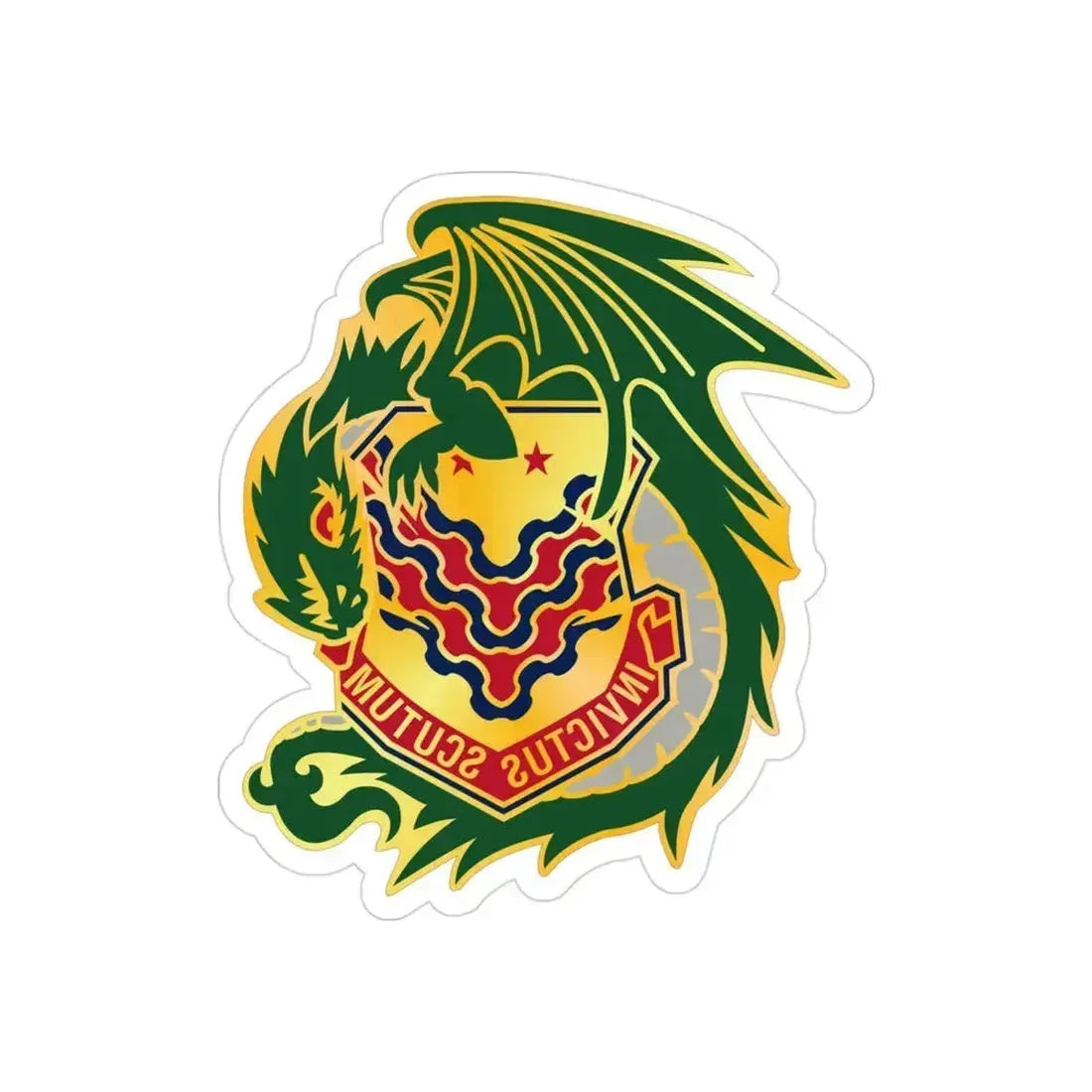 453 Chemical Battalion (U.S. Army) REVERSE PRINT Transparent Die-Cut STICKER 3 Inch Die-Cut Transparent - The Sticker Space