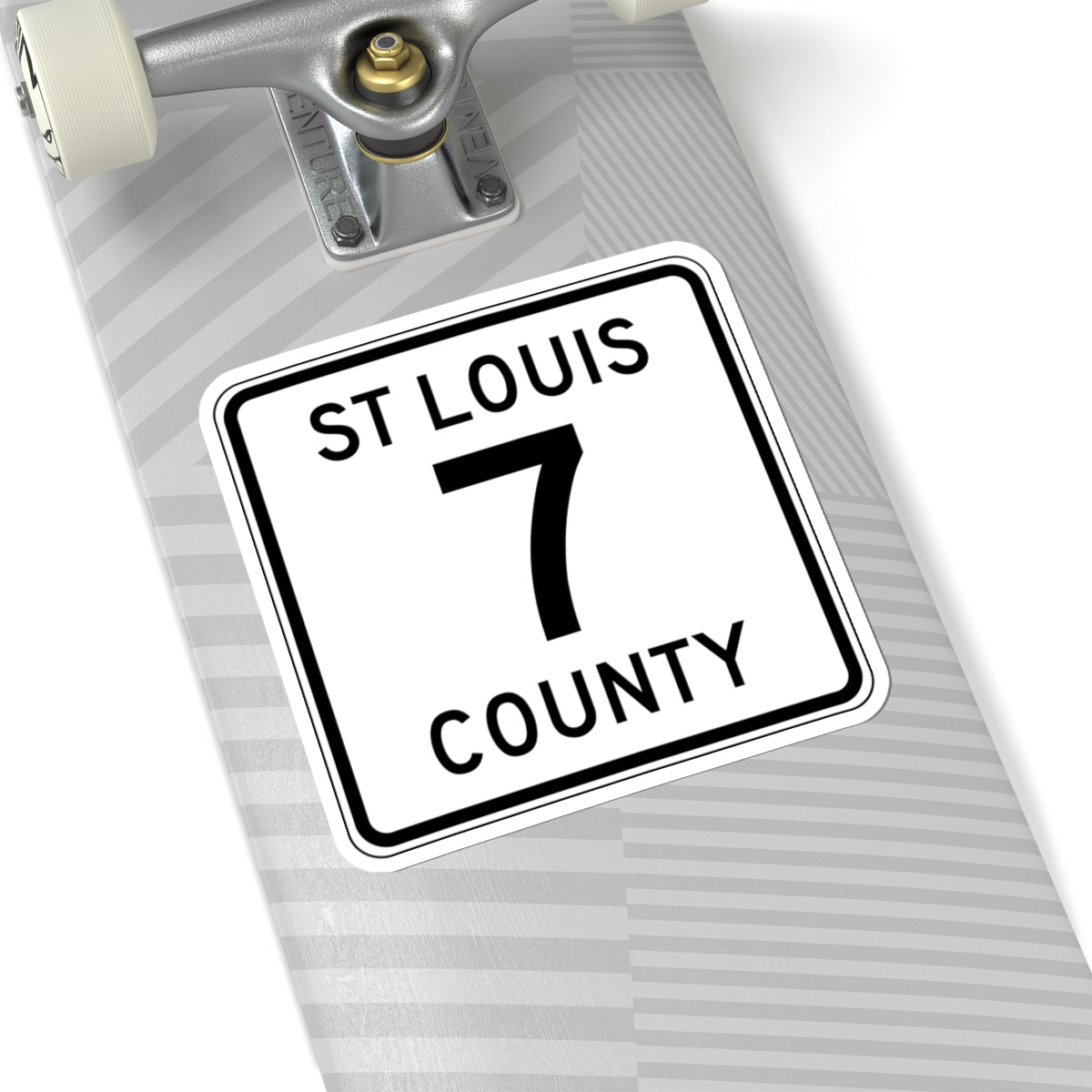 St Louis County Route 7 MN (Minnesota) (Road Sign) STICKER Vinyl Kiss-Cut Decal