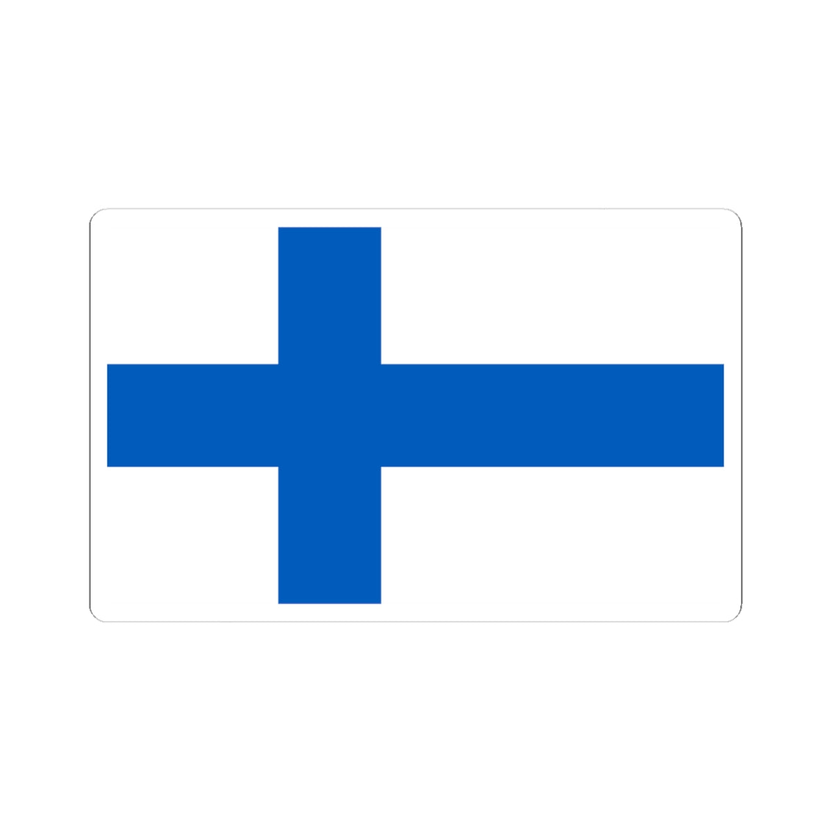 Flag of Finland 1918-1920 (Finland)_1 STICKER Vinyl Kiss-Cut Decal