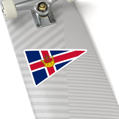 Burgee of Helford River Sailing Club (United Kingdom) STICKER Vinyl Kiss-Cut Decal