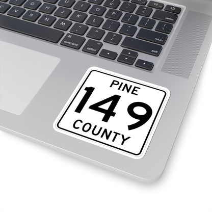 Pine County Route 149 MN (Minnesota) (Road Sign) STICKER Vinyl Kiss-Cut Decal