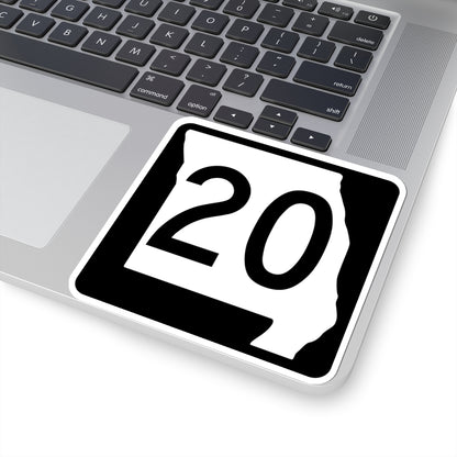 MO-20 (Missouri) (Road Sign) STICKER Vinyl Kiss-Cut Decal
