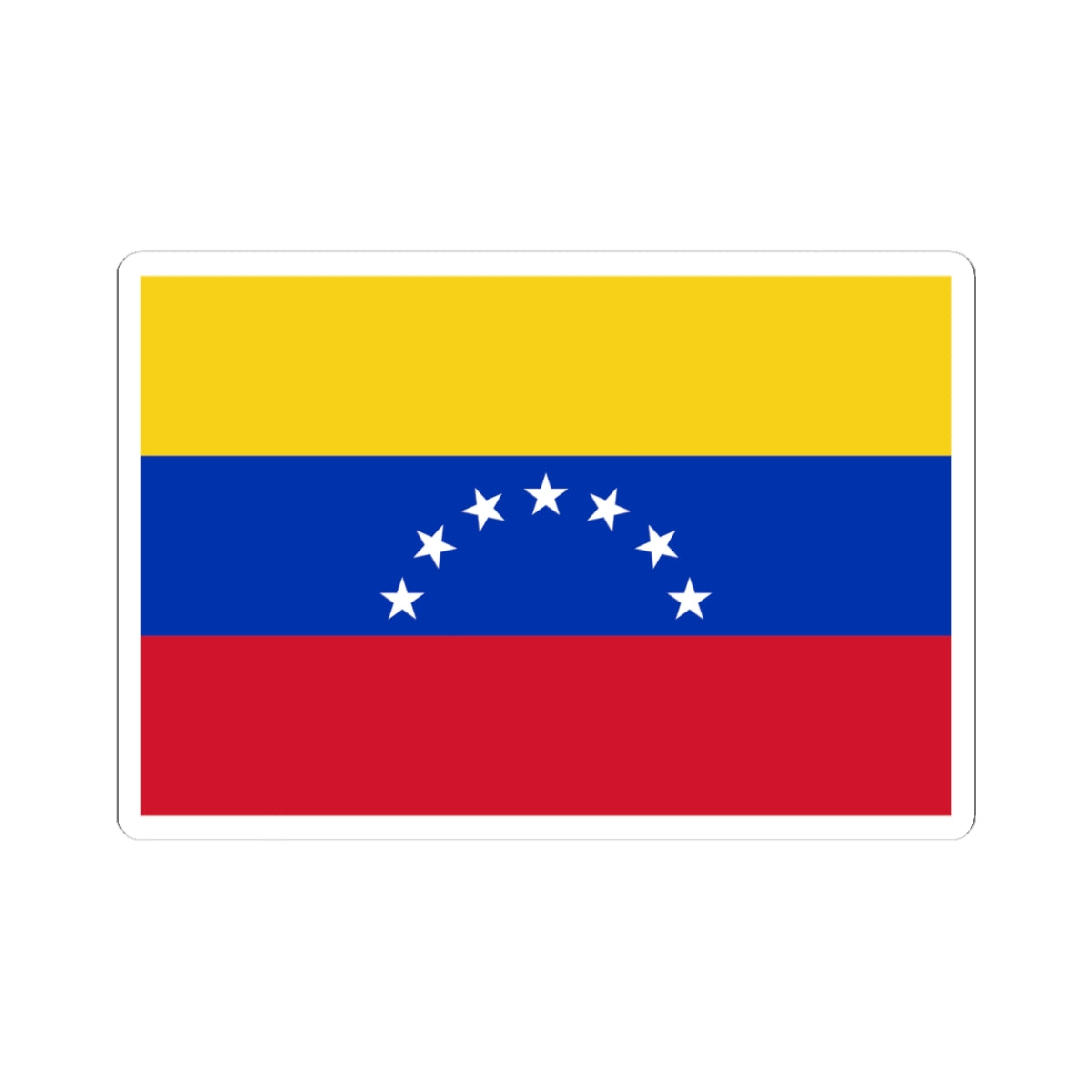 Flag of Venezuela 1930-2006 (Venezuela) STICKER Vinyl Kiss-Cut Decal
